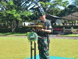 Danbrigif 9/DY/2 Kostrad Pimpin Upacara 15 prajurit Kenaikan Pangkat, Tekankan Kepemimpinan dan Adaptasi
