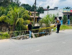 Polsek Pangkalan Banteng Laksanakan Patroli dan Pengecekan Jembatan Longsor di KM 70 dan KM 76