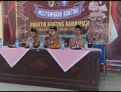 ” Musyawarah Ranting ” Pemilihan Pengurus Kwartir Ranting Rambipuji Masa Bakti 2026-2029