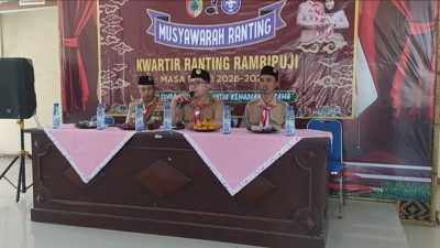 ” Musyawarah Ranting ” Pemilihan Pengurus Kwartir Ranting Rambipuji Masa Bakti 2026-2029